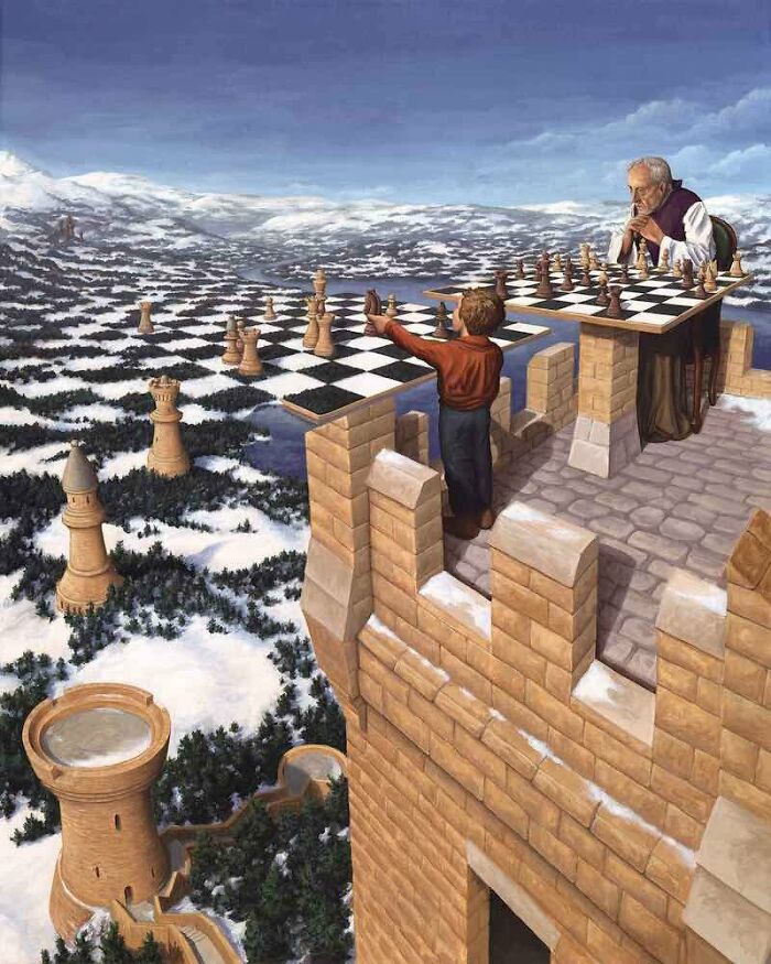 Mind-Twisting Optical Illusion Paintings By Rob Gonsalves (30 Pics) Mind-Twisting Optical Illusion Paintings By Rob Gonsalves (30 Pics)