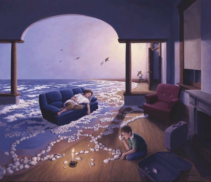 Mind-Twisting Optical Illusion Paintings By Rob Gonsalves (30 Pics) Mind-Twisting Optical Illusion Paintings By Rob Gonsalves (30 Pics)