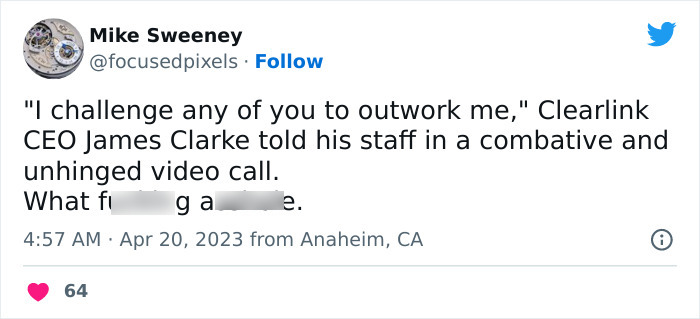CEO Celebrates Worker Who Sold His Dog To Return To The Office, Sparks Huge Backlash Online CEO Celebrates Worker Who Sold His Dog To Return To The Office, Sparks Huge Backlash Online