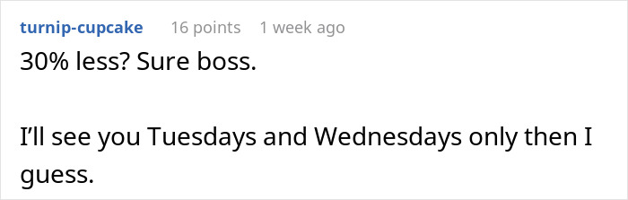 “I Am Sorry, But I Cannot Afford It Either”: Employee Refuses To Work For Less Money, Quits “I Am Sorry, But I Cannot Afford It Either”: Employee Refuses To Work For Less Money, Quits