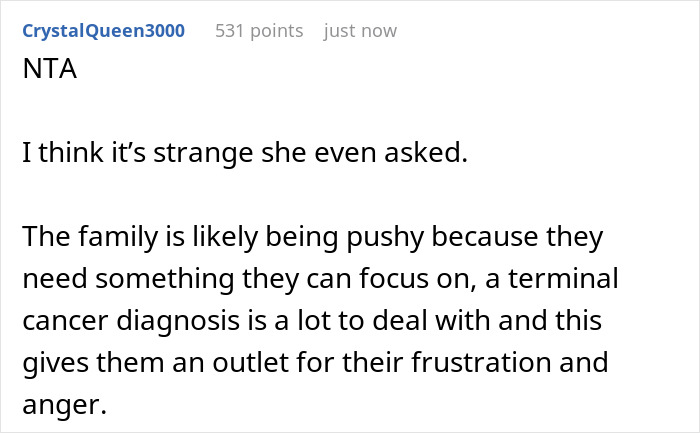 &ldquo;[Am I The Jerk] For Saying My Terminally Ill Stepsister Can&rsquo;t Have My Mom&rsquo;s Engagement Ring&rdquo;