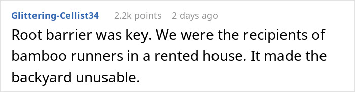 “I Quickly Discovered Running Bamboo”: Homeowner Takes Revenge On Inconsiderate Neighbor Refusing To Shift His Security Light