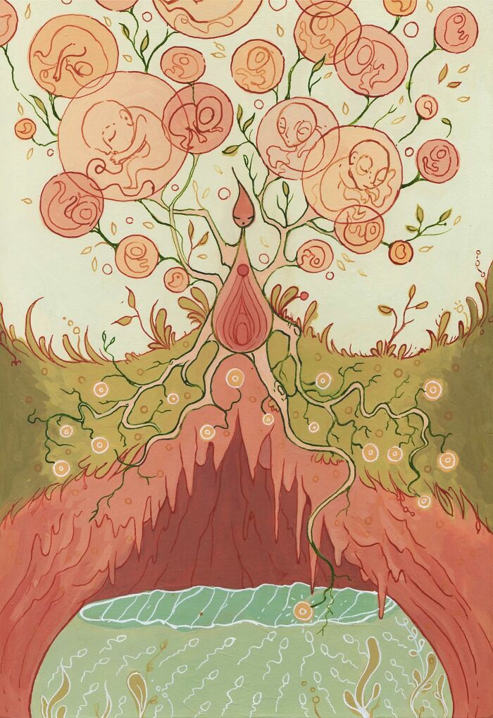 I Create Stunning Illustrations With Themes Of Life, Nature, Rebirth, And Spirituality