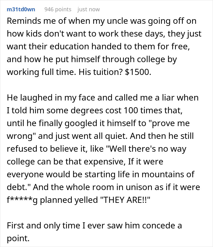 Dad Is Finally Made To Realize How ‘Out Of Touch’ With Reality He Was As His Son’s Job Pays More Than The Factory Jobs He’s Been Pushing On Him Dad Is Finally Made To Realize How ‘Out Of Touch’ With Reality He Was As His Son’s Job Pays More Than The Factory Jobs He’s Been Pushing On Him