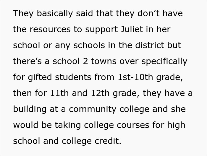 Mom Refuses To Drive Her Gifted Daughter To College-Level School, Ignores Every Option To Make It Possible Mom Refuses To Drive Her Gifted Daughter To College-Level School, Ignores Every Option To Make It Possible