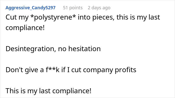 “I Took That Literally”: Core Worker Watches Company Go Into Chaos After Maliciously Complying With New Manager’s Demands “I Took That Literally”: Core Worker Watches Company Go Into Chaos After Maliciously Complying With New Manager’s Demands