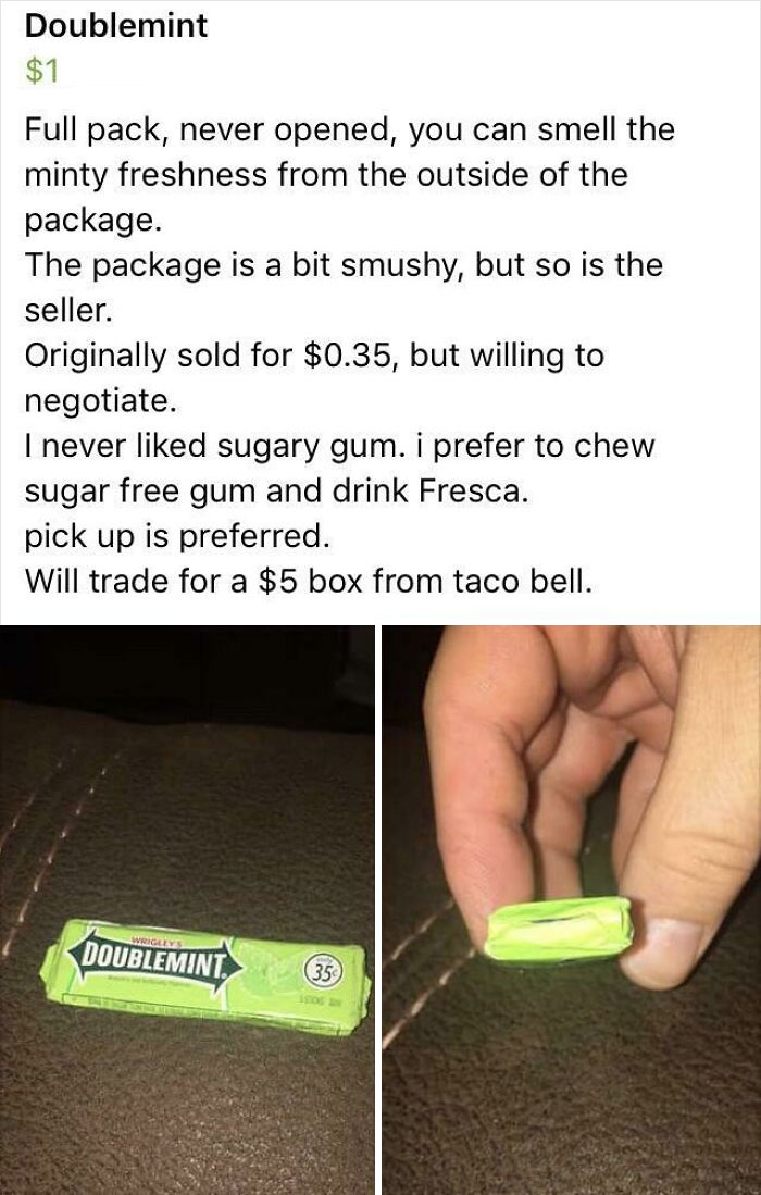 40 Facebook Marketplace Ads That Are So Delusional, They Got Shamed On This Page