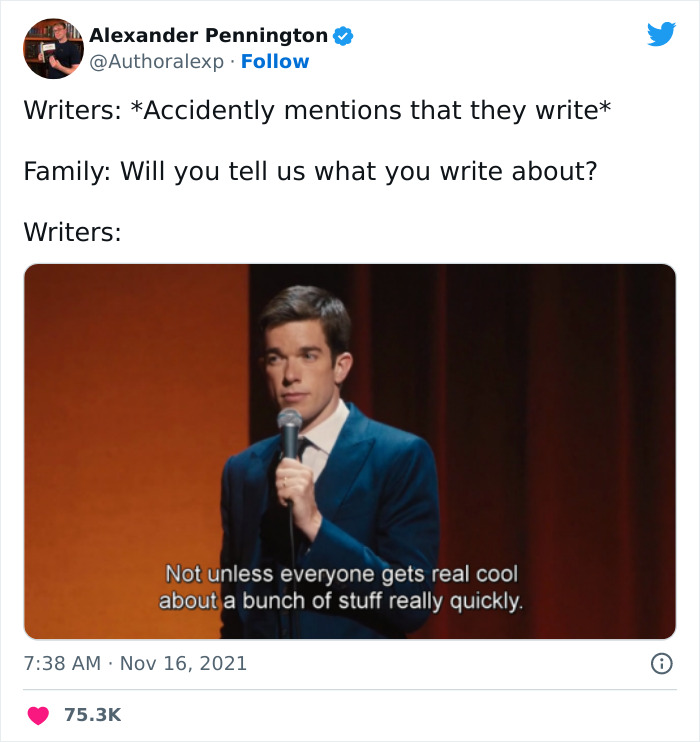 30 Comically Spot-On Tweets About Writing, Reading, And Everything In Between, As Pointed Out By This Author 30 Comically Spot-On Tweets About Writing, Reading, And Everything In Between, As Pointed Out By This Author