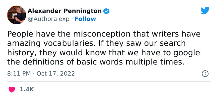 30 Comically Spot-On Tweets About Writing, Reading, And Everything In Between, As Pointed Out By This Author 30 Comically Spot-On Tweets About Writing, Reading, And Everything In Between, As Pointed Out By This Author