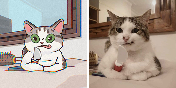 Funny Images Of Cats Found On The Internet Get Transformed Into Cute Illustrations By This Artist (31 Pics) Funny Images Of Cats Found On The Internet Get Transformed Into Cute Illustrations By This Artist (31 Pics)