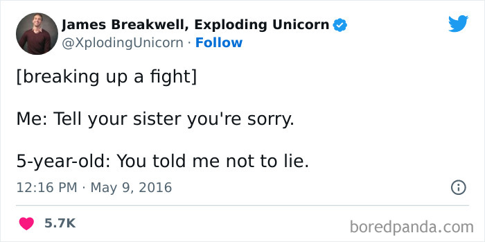 50 Hilarious Tweets From Parents That Sum Up What It’s Like Having To Raise Siblings 50 Hilarious Tweets From Parents That Sum Up What It’s Like Having To Raise Siblings