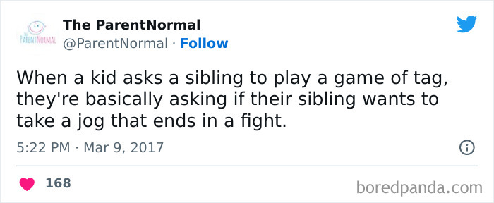 50 Hilarious Tweets From Parents That Sum Up What It’s Like Having To Raise Siblings 50 Hilarious Tweets From Parents That Sum Up What It’s Like Having To Raise Siblings