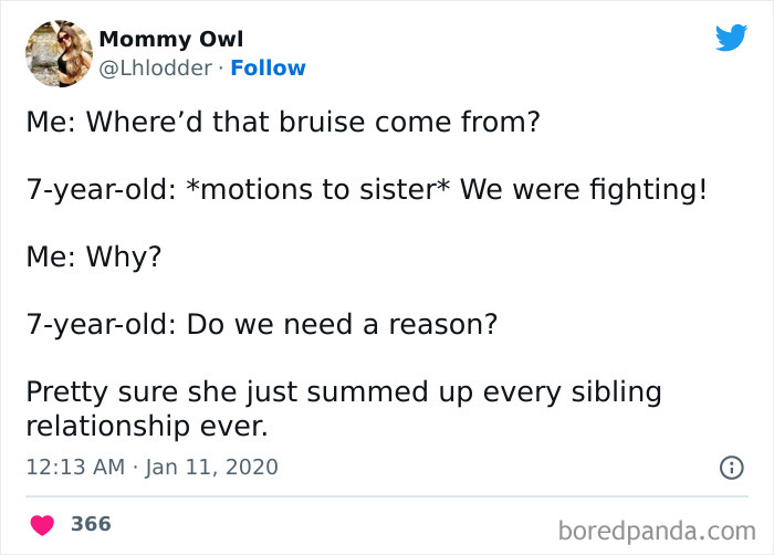 50 Hilarious Tweets From Parents That Sum Up What It’s Like Having To Raise Siblings 50 Hilarious Tweets From Parents That Sum Up What It’s Like Having To Raise Siblings