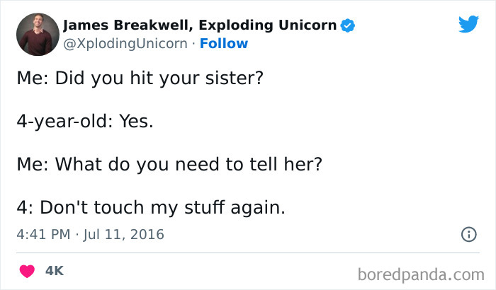 50 Hilarious Tweets From Parents That Sum Up What It’s Like Having To Raise Siblings 50 Hilarious Tweets From Parents That Sum Up What It’s Like Having To Raise Siblings
