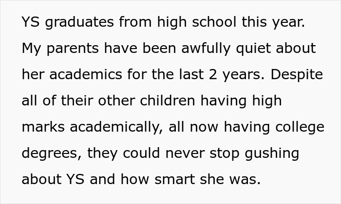 Siblings Feel Nothing But Glee As Their Youngest Sister Fails To Enter Her Dream Colleges Despite Being Parents’ Huge Favorite Siblings Feel Nothing But Glee As Their Youngest Sister Fails To Enter Her Dream Colleges Despite Being Parents’ Huge Favorite