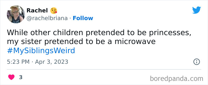 30 Of The Best Answers To Jimmy Fallon’s “My Sibling’s Weird” Challenge 30 Of The Best Answers To Jimmy Fallon’s “My Sibling’s Weird” Challenge