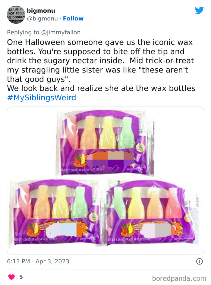 30 Of The Best Answers To Jimmy Fallon’s “My Sibling’s Weird” Challenge 30 Of The Best Answers To Jimmy Fallon’s “My Sibling’s Weird” Challenge