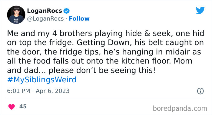 30 Of The Best Answers To Jimmy Fallon’s “My Sibling’s Weird” Challenge 30 Of The Best Answers To Jimmy Fallon’s “My Sibling’s Weird” Challenge