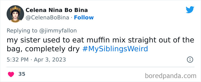 30 Of The Best Answers To Jimmy Fallon’s “My Sibling’s Weird” Challenge 30 Of The Best Answers To Jimmy Fallon’s “My Sibling’s Weird” Challenge