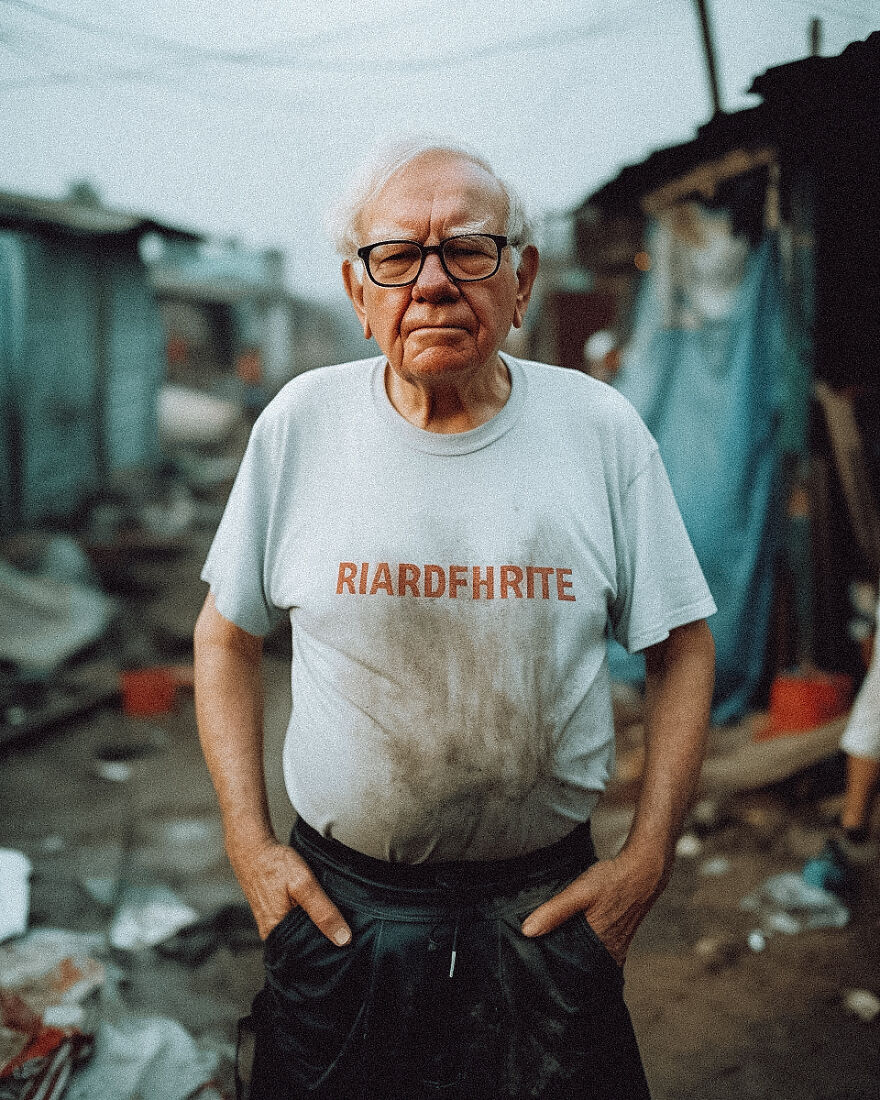 I Used AI To See What Some Of The Richest People In The World Might Look Like If They Were Poor (7 Pics) I Used AI To See What Some Of The Richest People In The World Might Look Like If They Were Poor (7 Pics)