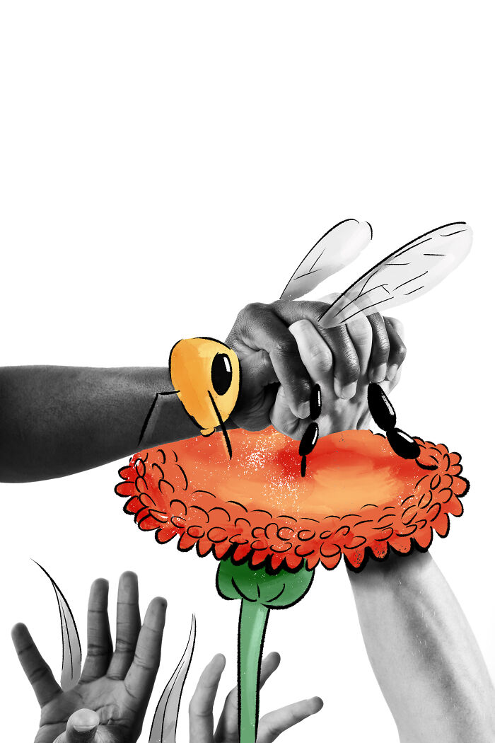 I Creatively Incorporate My Body Into My Illustrations (22 Pics)