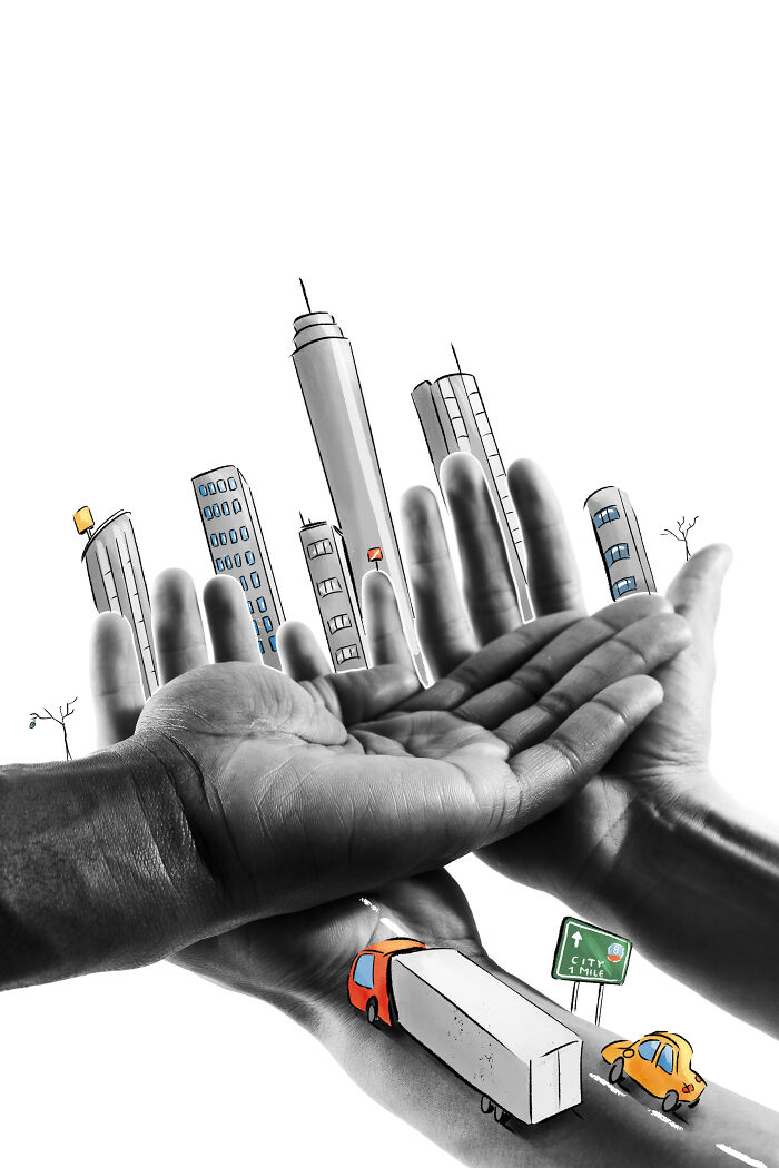 I Creatively Incorporate My Body Into My Illustrations (22 Pics)