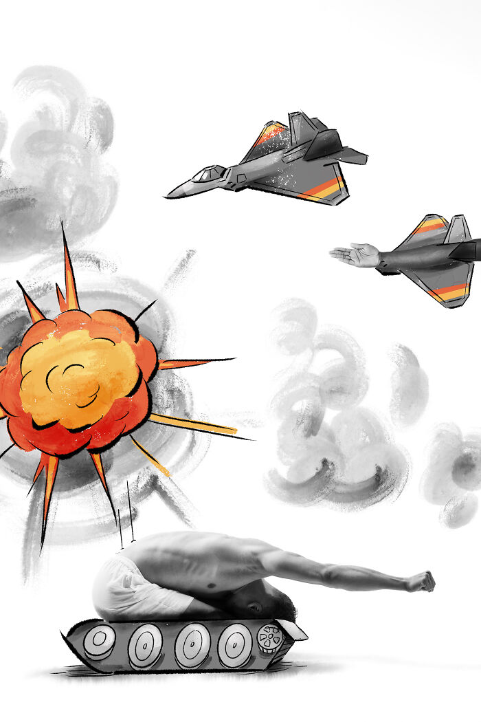 I Creatively Incorporate My Body Into My Illustrations (22 Pics)