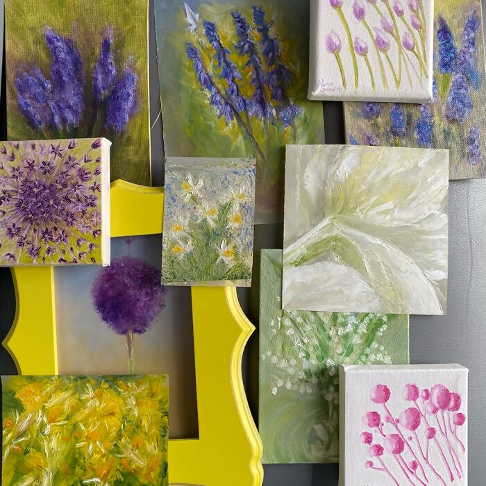 My Favorite Spring Flowers And The Paintings I Created From Them (9 Pics)