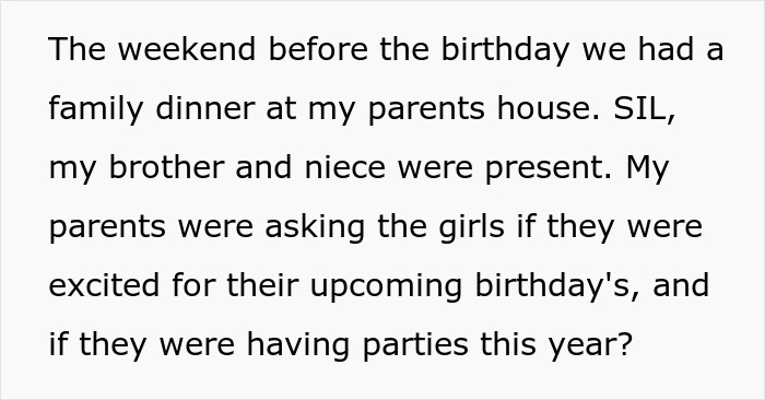 Mom Decides To Throw Her Daughter A Separate Birthday And Not Have A Double Party With Her Niece, Drama Ensues Mom Decides To Throw Her Daughter A Separate Birthday And Not Have A Double Party With Her Niece, Drama Ensues