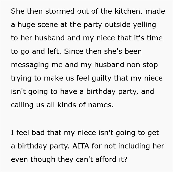 Mom Decides To Throw Her Daughter A Separate Birthday And Not Have A Double Party With Her Niece, Drama Ensues Mom Decides To Throw Her Daughter A Separate Birthday And Not Have A Double Party With Her Niece, Drama Ensues