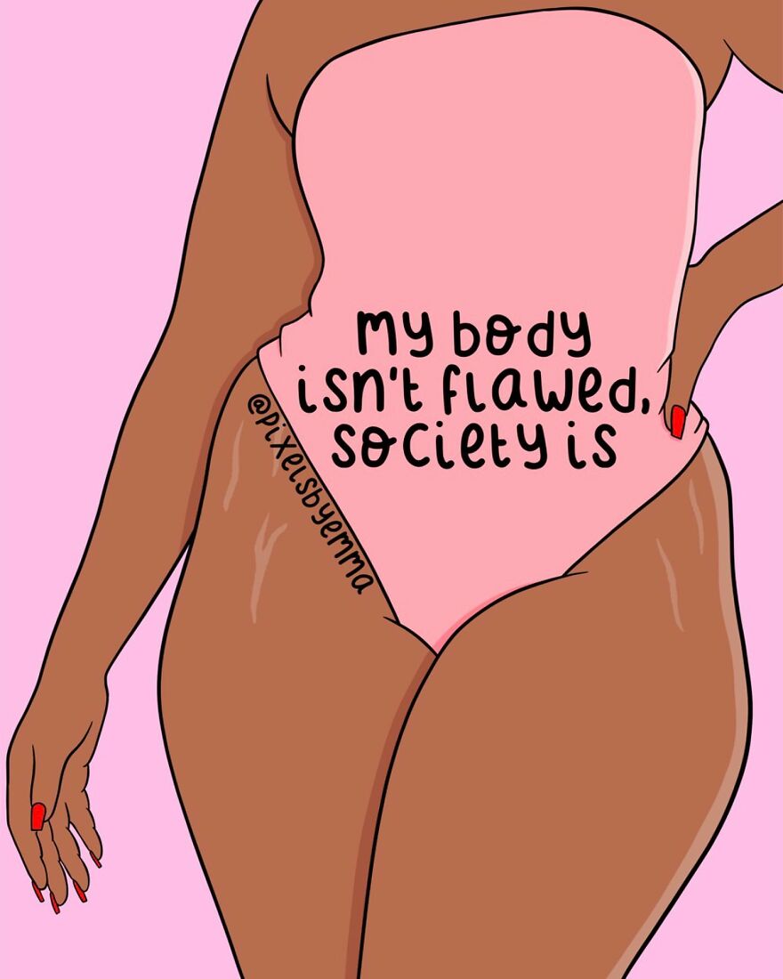 50 Illustrations I Made To Inspire Positive Thoughts And Femininity