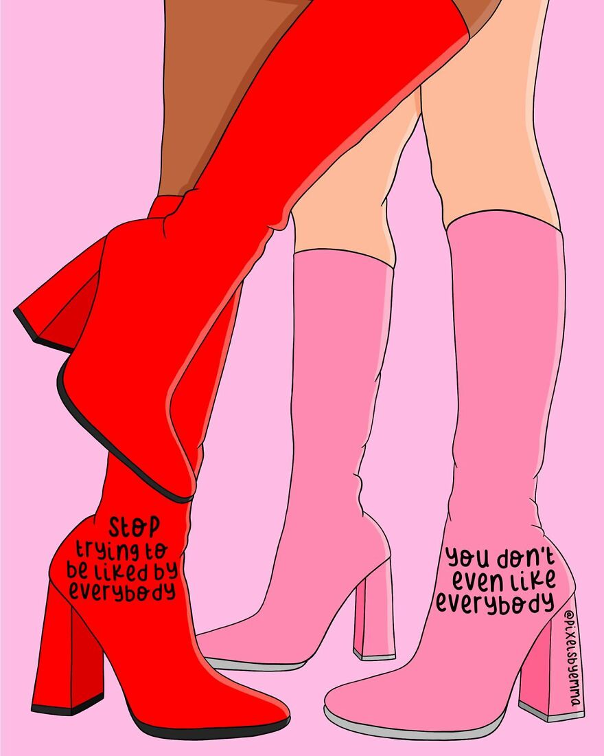 50 Illustrations I Made To Inspire Positive Thoughts And Femininity