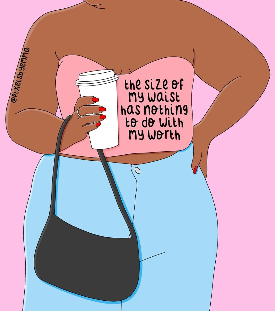 50 Illustrations I Made To Inspire Positive Thoughts And Femininity