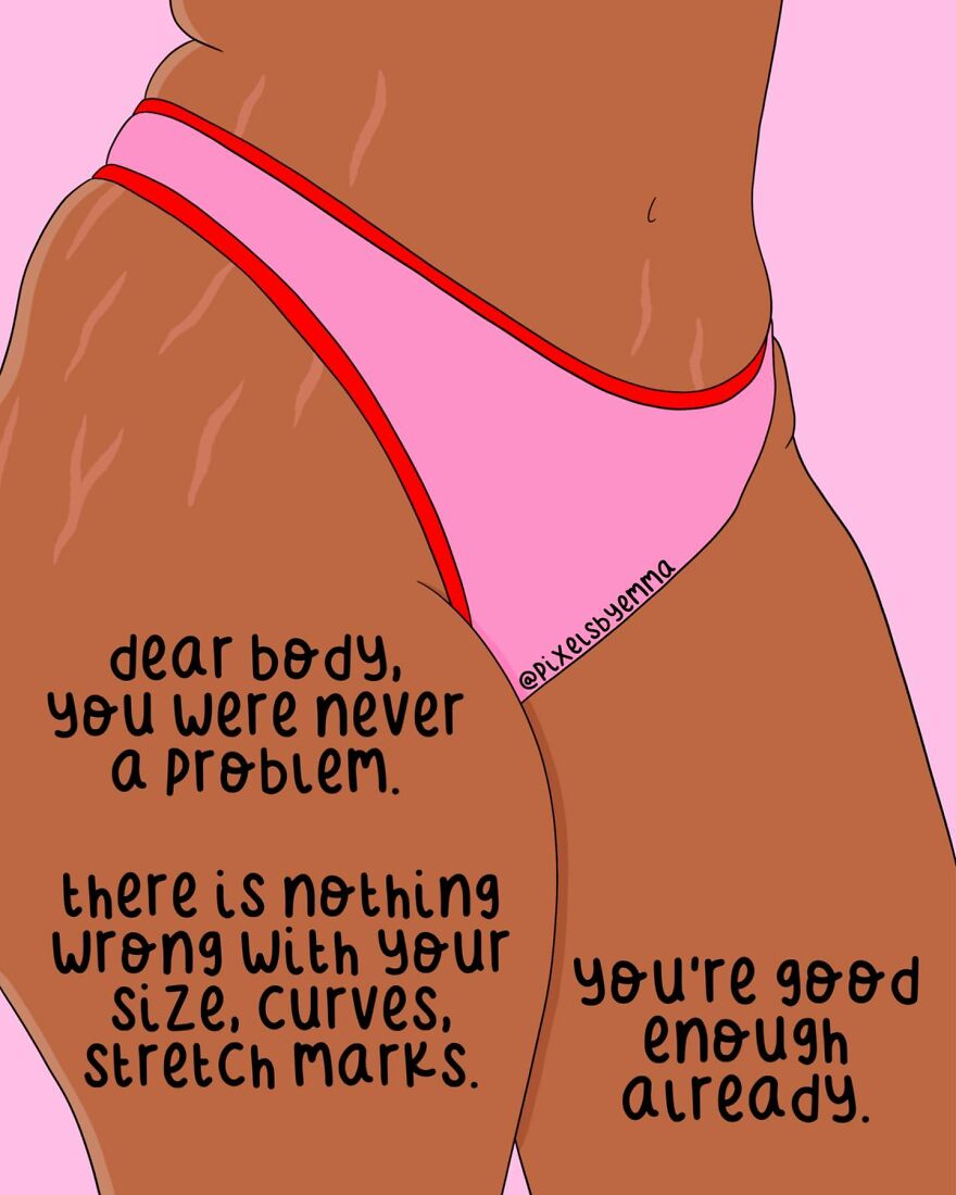 50 Illustrations I Made To Inspire Positive Thoughts And Femininity
