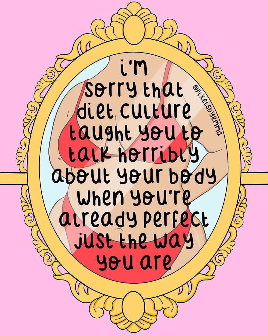 50 Illustrations I Made To Inspire Positive Thoughts And Femininity