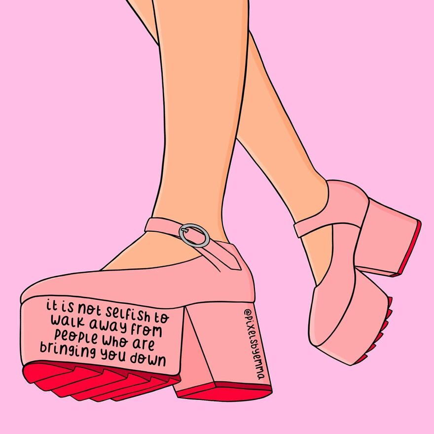 50 Illustrations I Made To Inspire Positive Thoughts And Femininity