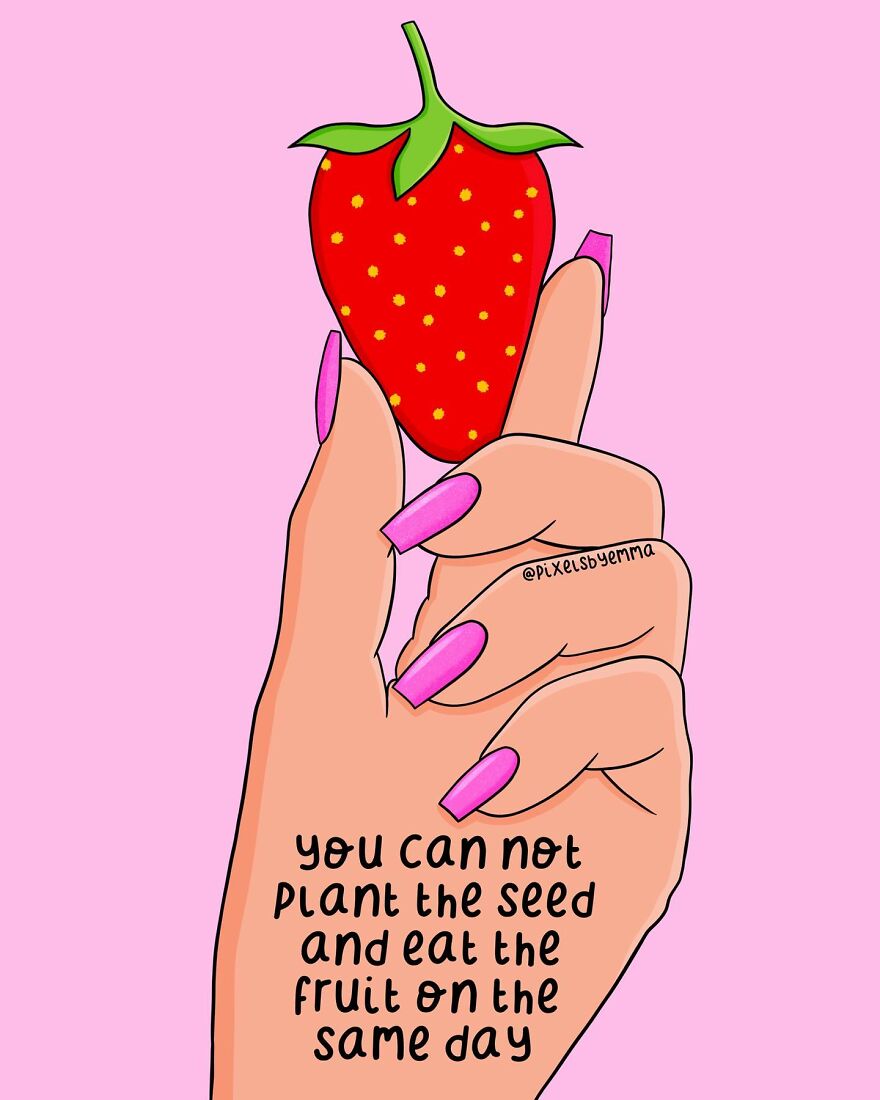 50 Illustrations I Made To Inspire Positive Thoughts And Femininity
