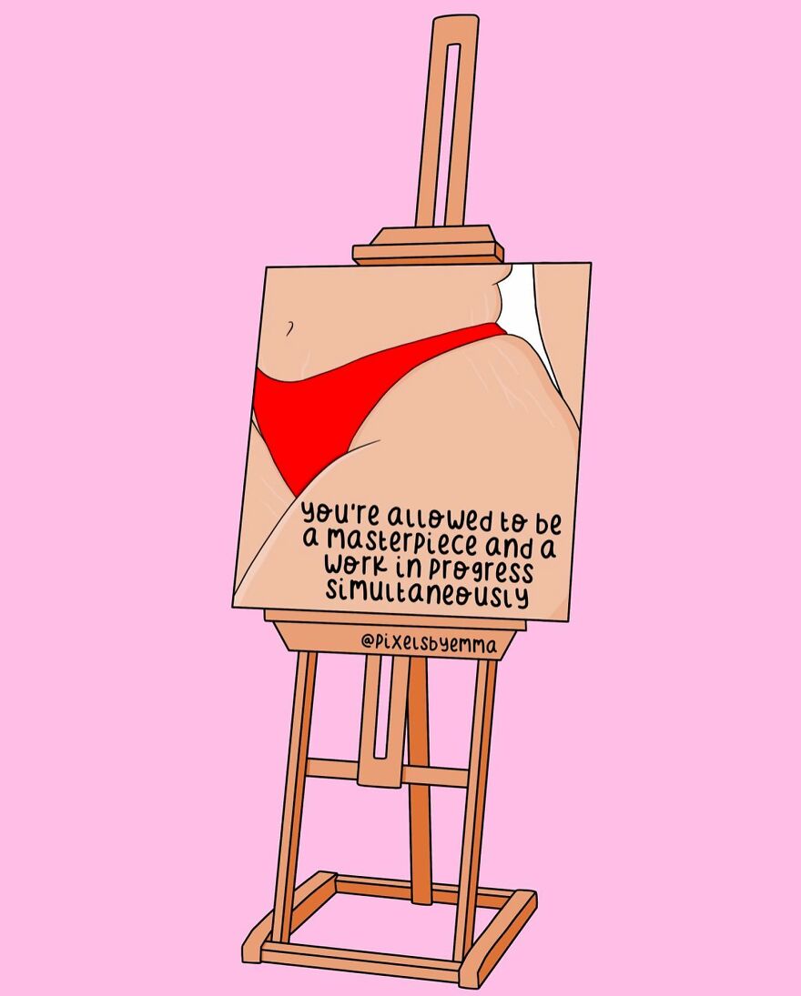 50 Illustrations I Made To Inspire Positive Thoughts And Femininity