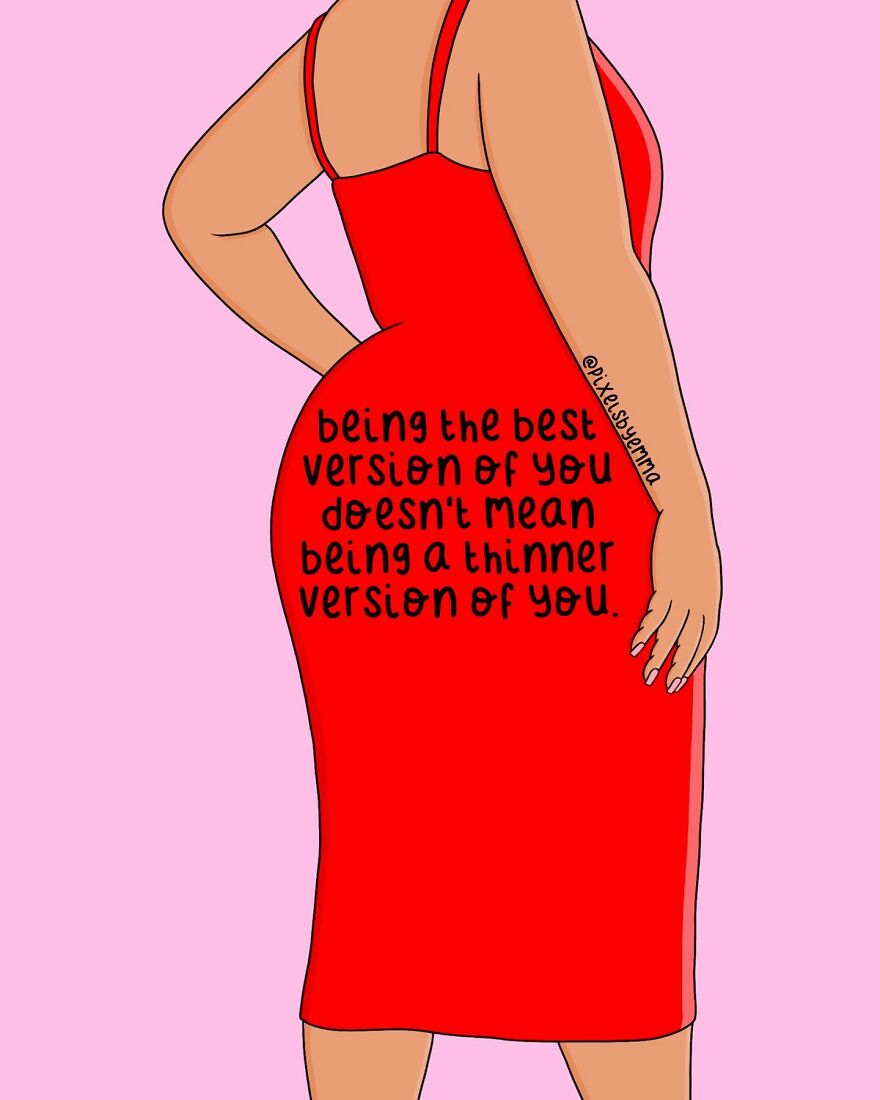 50 Illustrations I Made To Inspire Positive Thoughts And Femininity