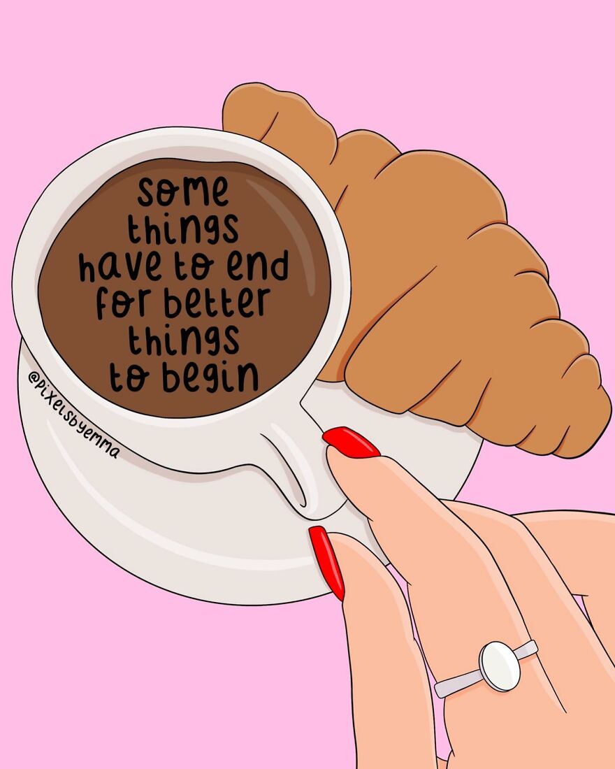 50 Illustrations I Made To Inspire Positive Thoughts And Femininity