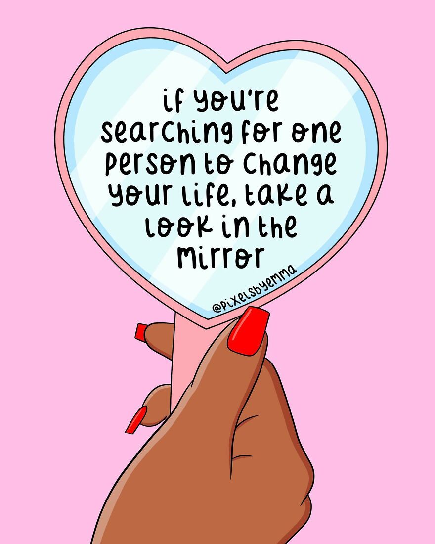 50 Illustrations I Made To Inspire Positive Thoughts And Femininity