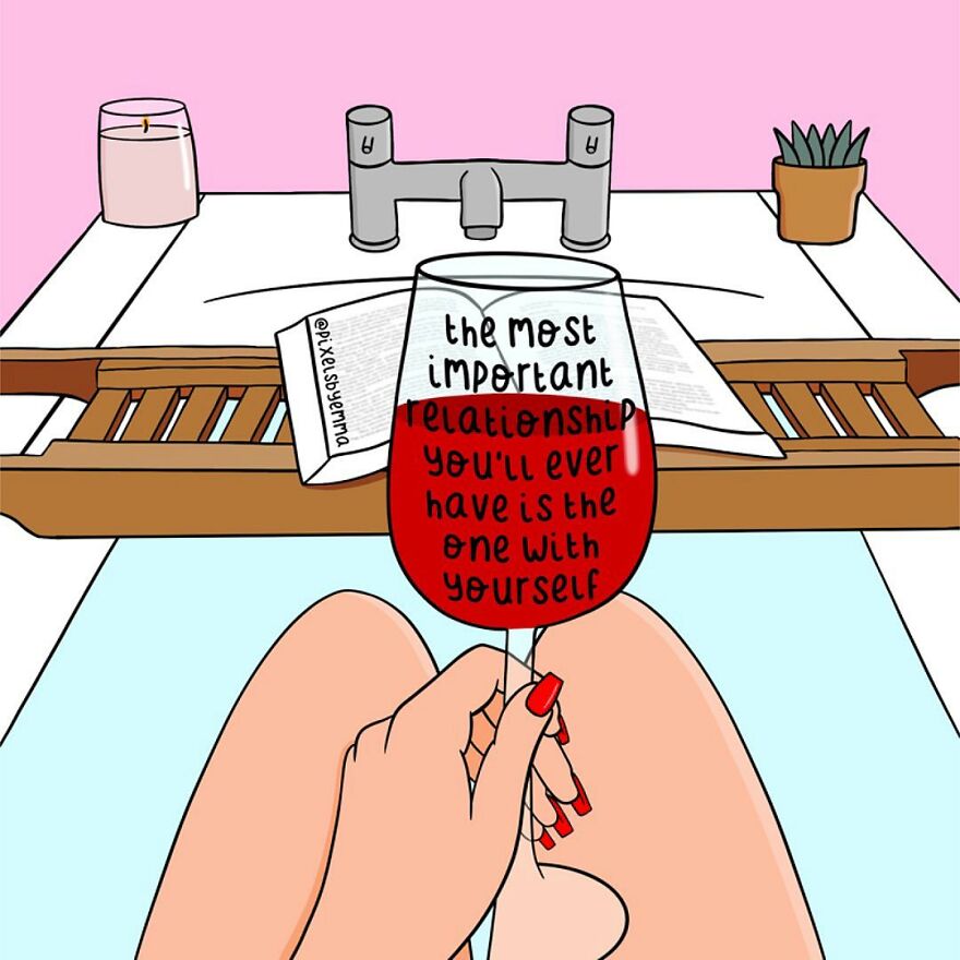 50 Illustrations I Made To Inspire Positive Thoughts And Femininity