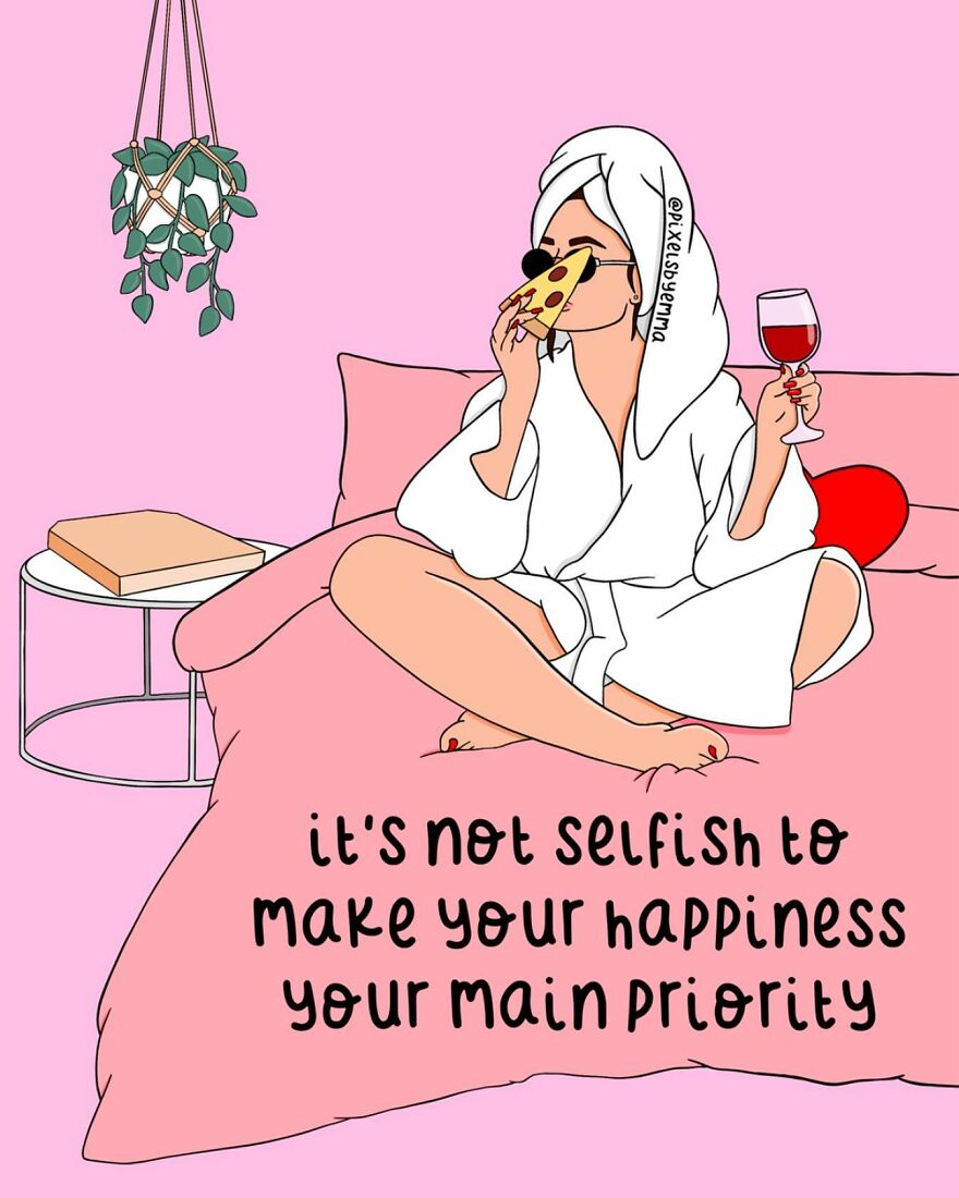 50 Illustrations I Made To Inspire Positive Thoughts And Femininity
