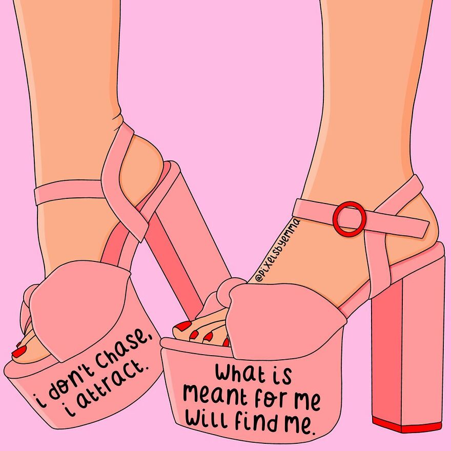 50 Illustrations I Made To Inspire Positive Thoughts And Femininity