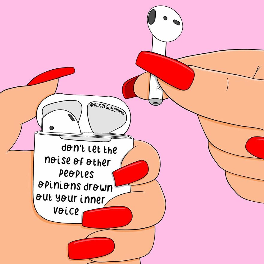 50 Illustrations I Made To Inspire Positive Thoughts And Femininity