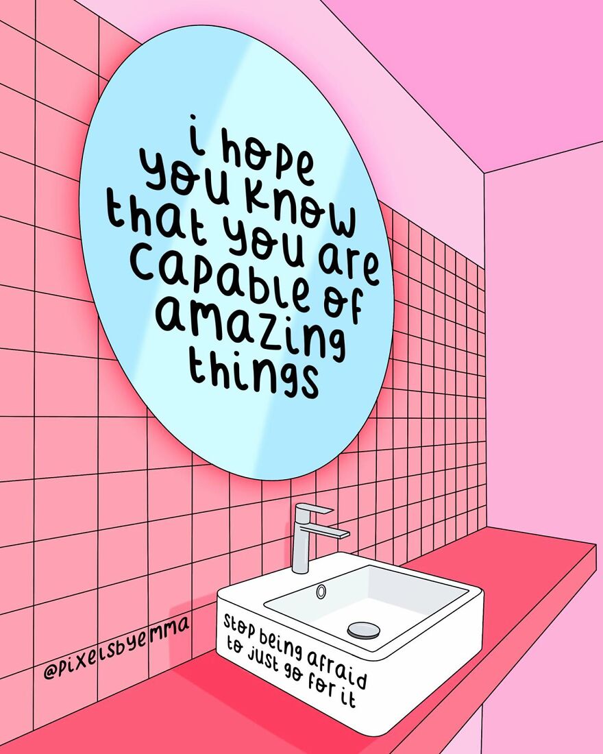 50 Illustrations I Made To Inspire Positive Thoughts And Femininity