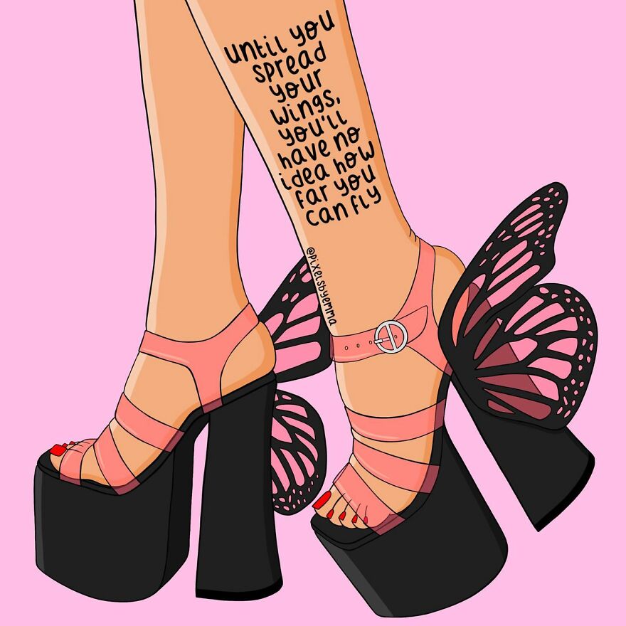 50 Illustrations I Made To Inspire Positive Thoughts And Femininity