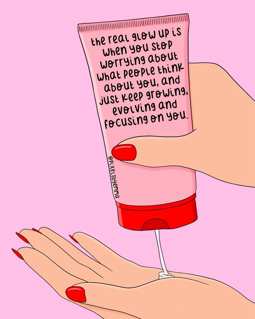 50 Illustrations I Made To Inspire Positive Thoughts And Femininity