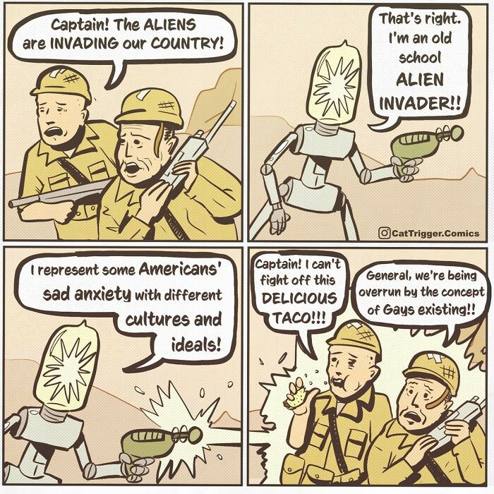 Here Are 40 Hilariously Twisted Comics With Unexpected Endings By “Cat Trigger” (New Pics)