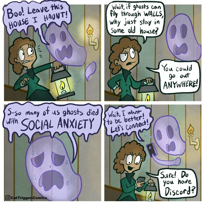 Here Are 40 Hilariously Twisted Comics With Unexpected Endings By “Cat Trigger” (New Pics)